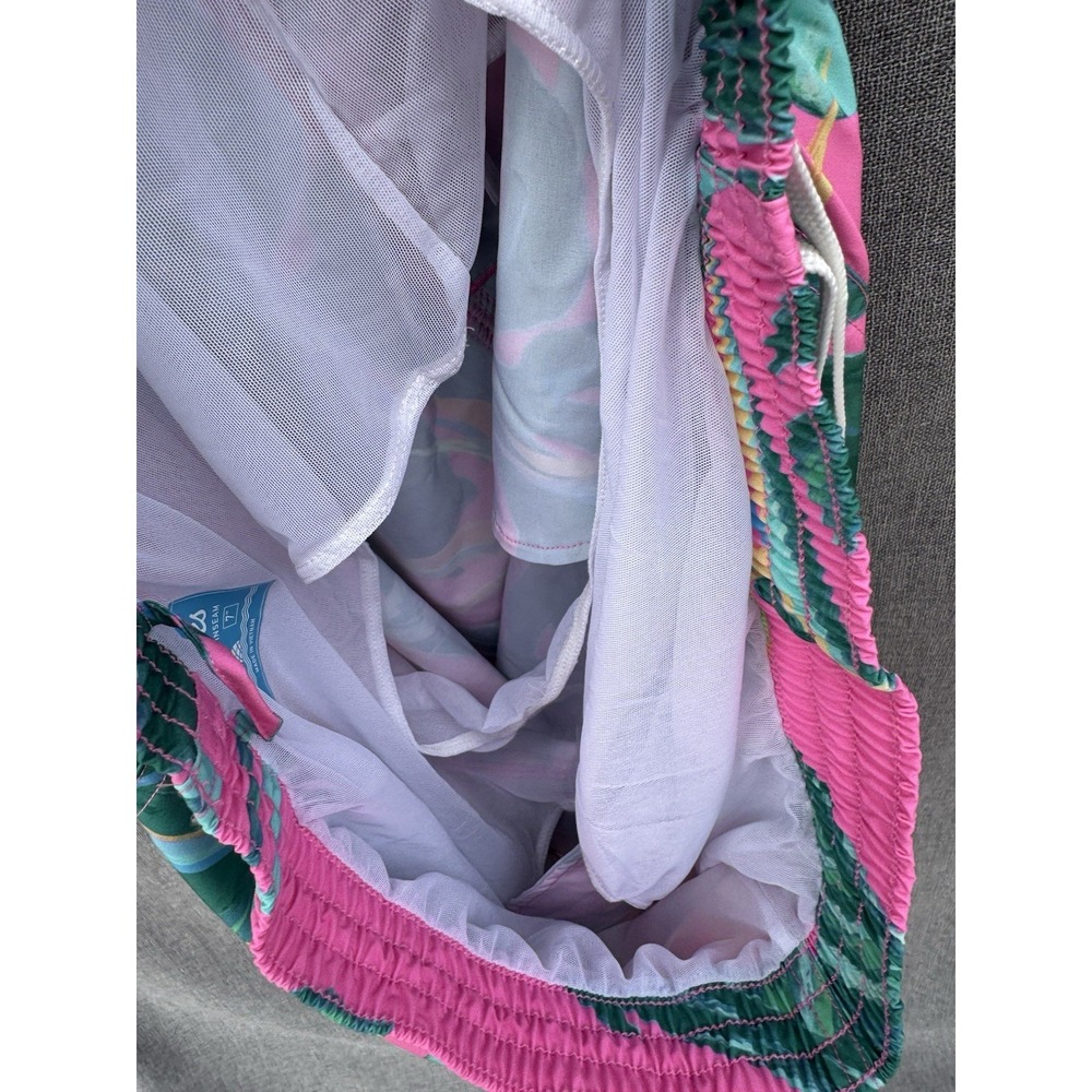 Chubbies Mens 7" Lined Swim Trunks XXL The Birds of Paradise Pink‎ - Picture 4 of 4